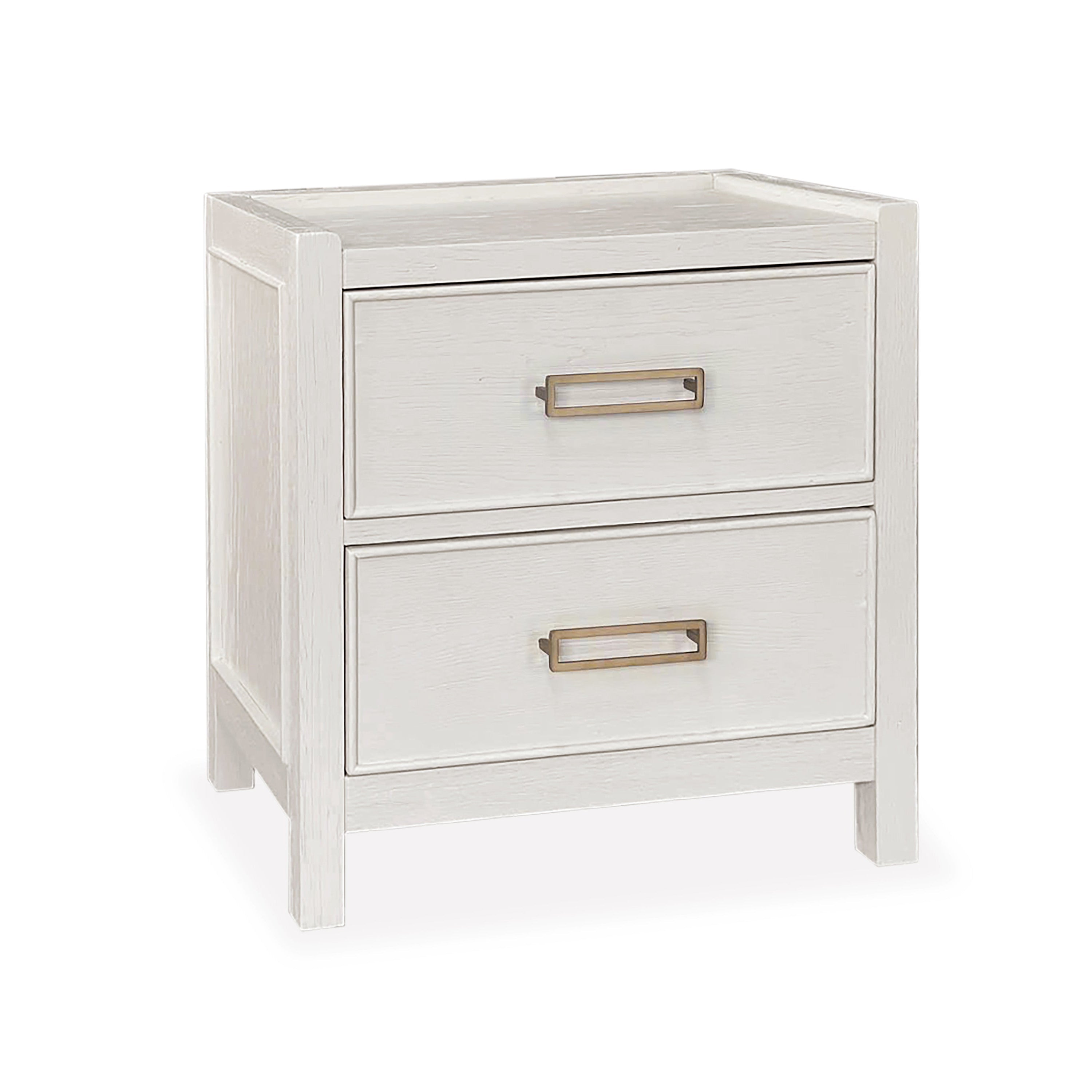 Soho Cream Oak Veneer 2 Drawer Bedside Table