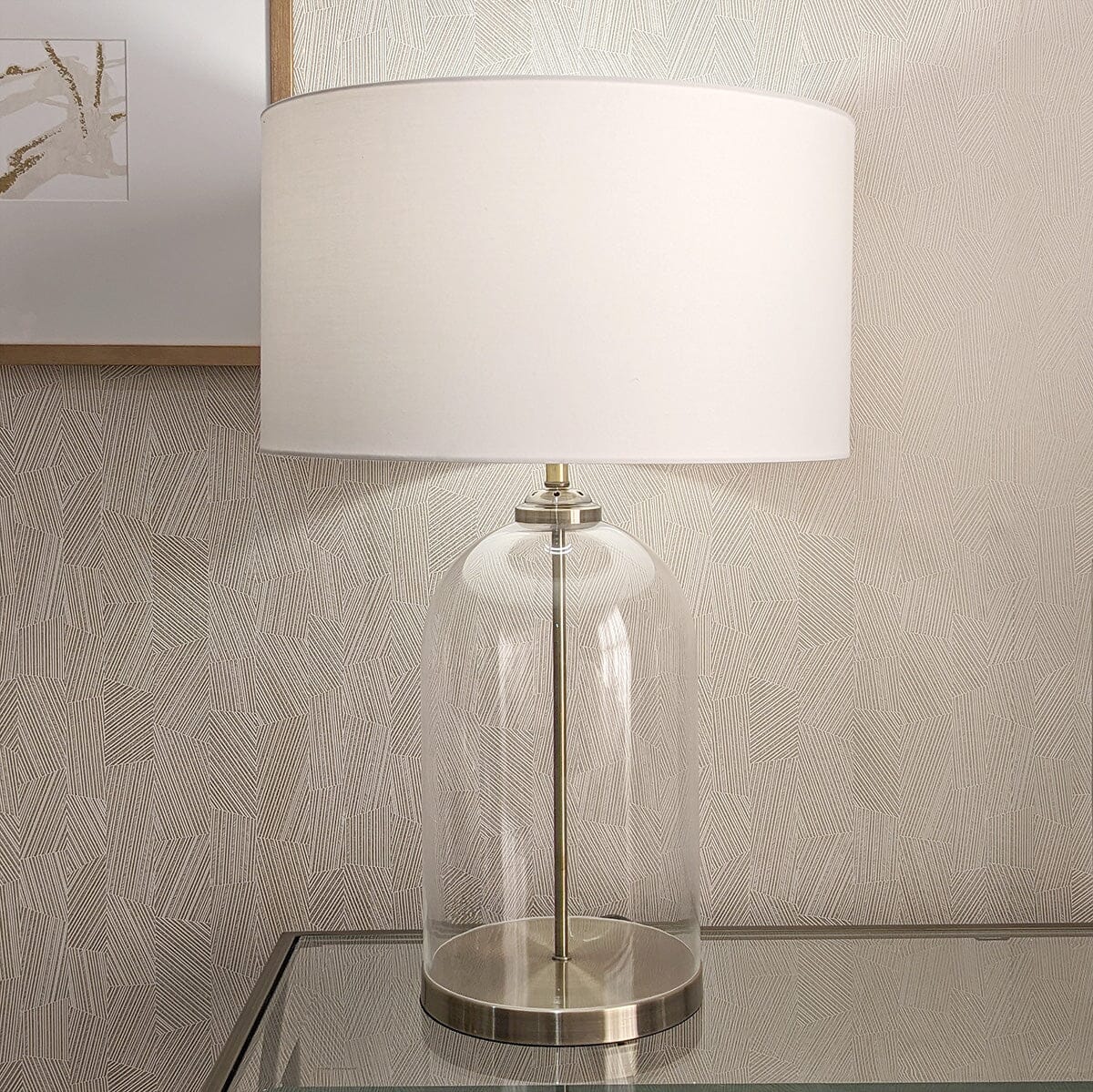 Adella Large Antique Brass & Gold Table Lamp Lighting