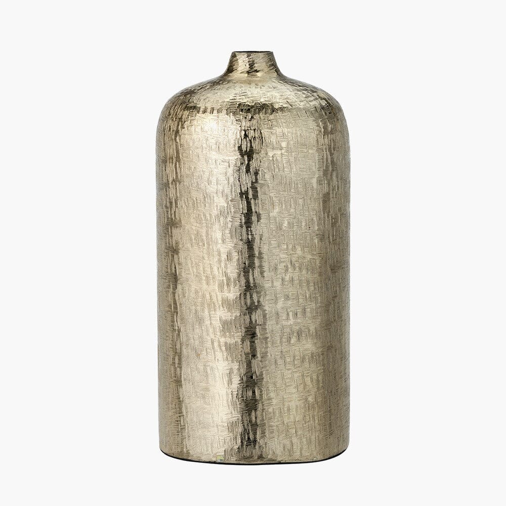 Alina Gold Hammered Metal Decorative Vase Accessories