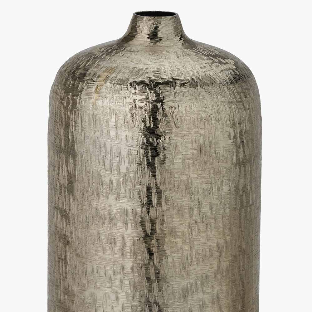 Alina Gold Hammered Metal Decorative Vase Accessories
