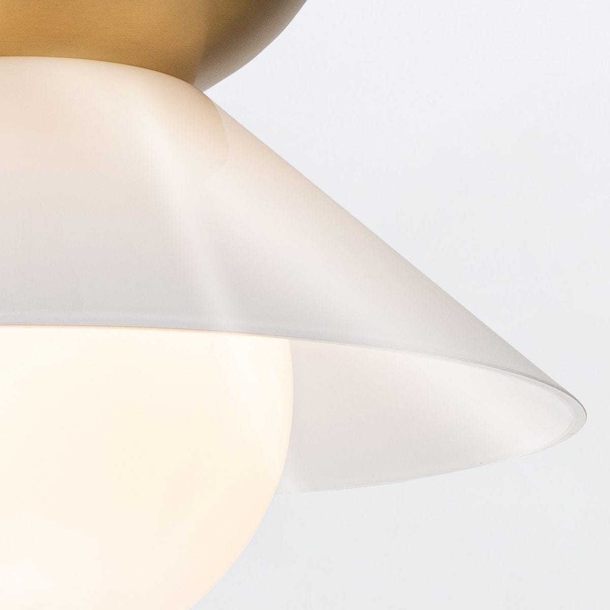 Allai Gold Saucer Statement Pendant Ceiling Light Lighting