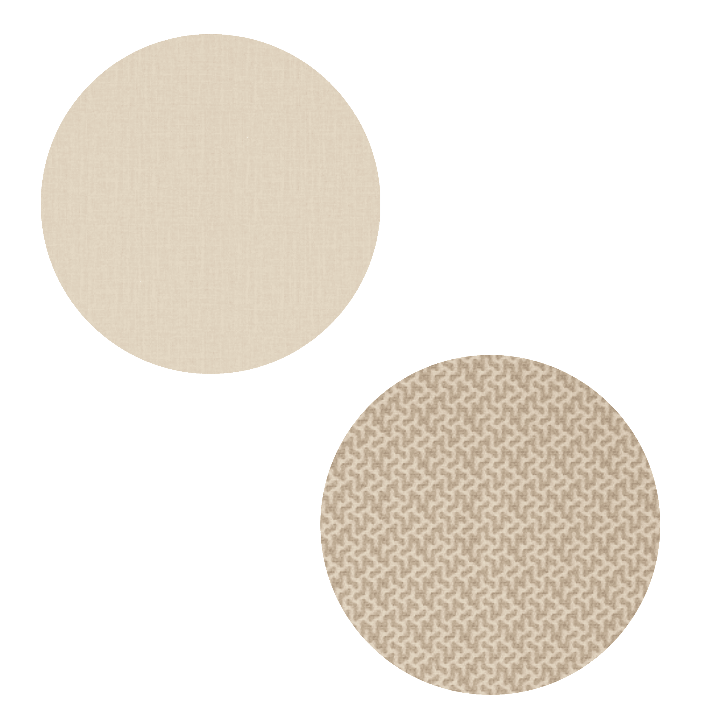 Almond Woven and Cream & Beige Fabric Samples