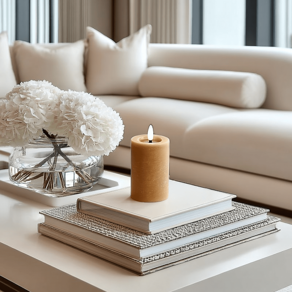 Amber Realistic LED Candle- 10cm Accessories