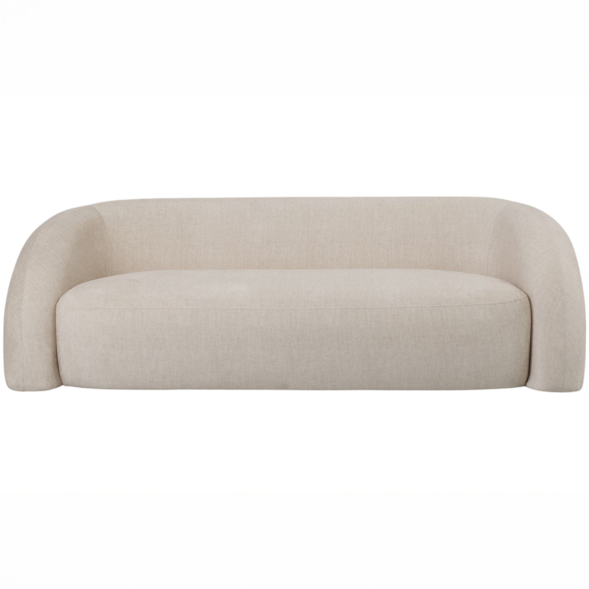 Amreli Curved Cream 2 Seater Sofa Sofa