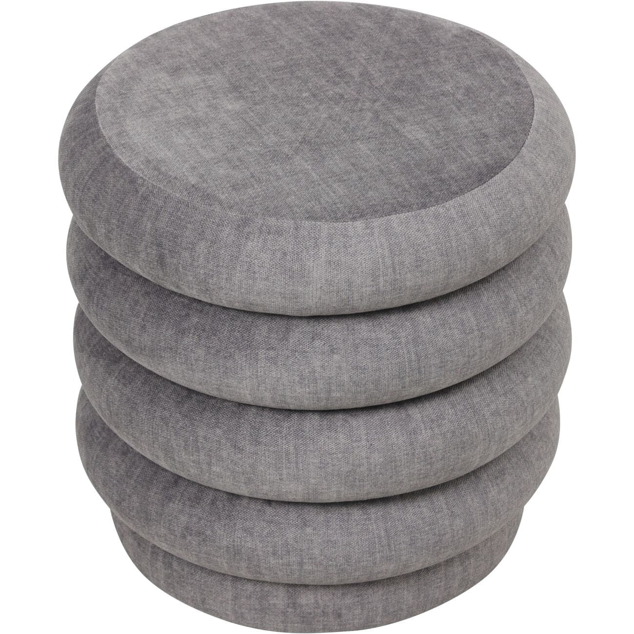 Amreli Curved Grey Upholstered Stool Furniture