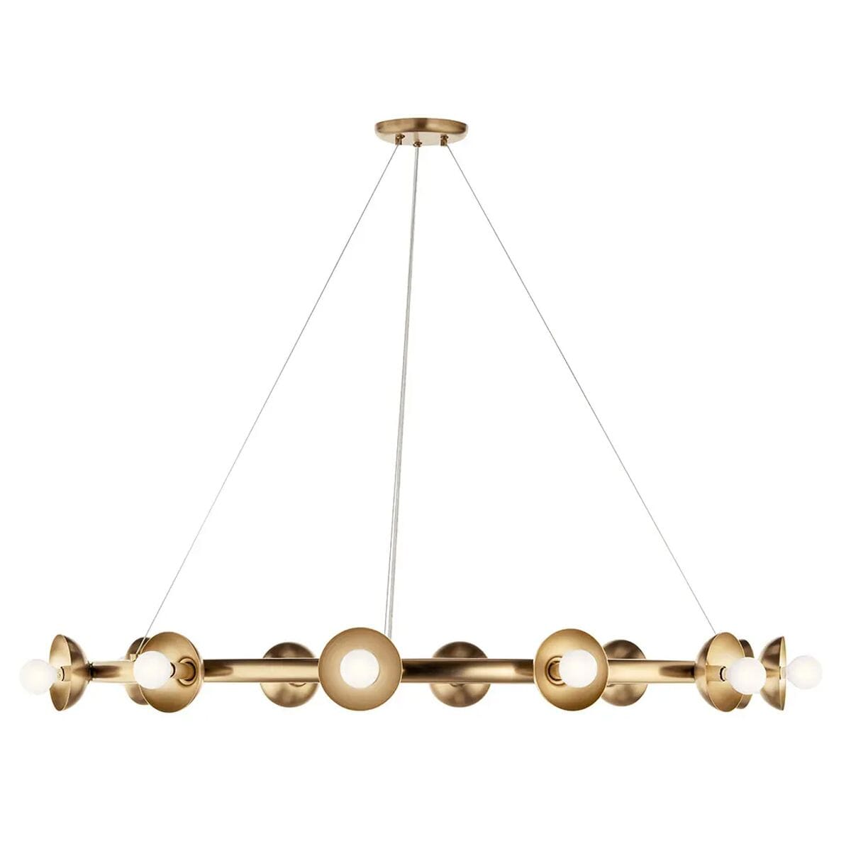 Anouk Gold 9 Light Round Statement Pendant Ceiling Light Lighting