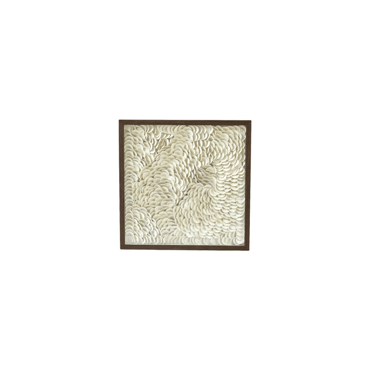 Arden Cream Textured Wall Art with Walnut Frame - 60x60cm Accessories