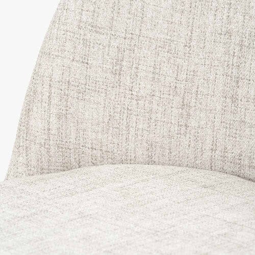 Arte Cream Linen & Black Metal Bar Stool Furniture