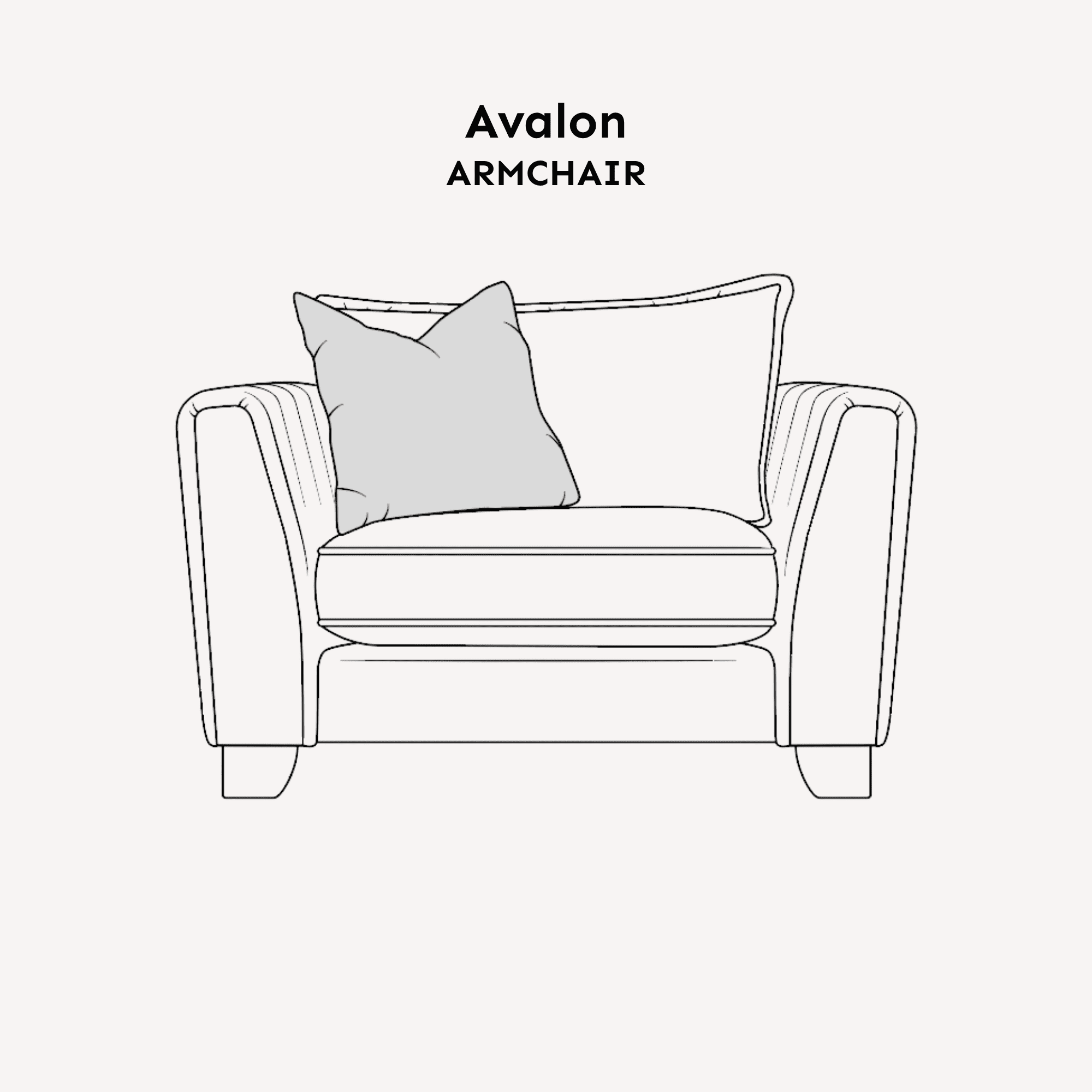 Avalon Charcoal Textured Velvet Sofa Range Sofa Armchair