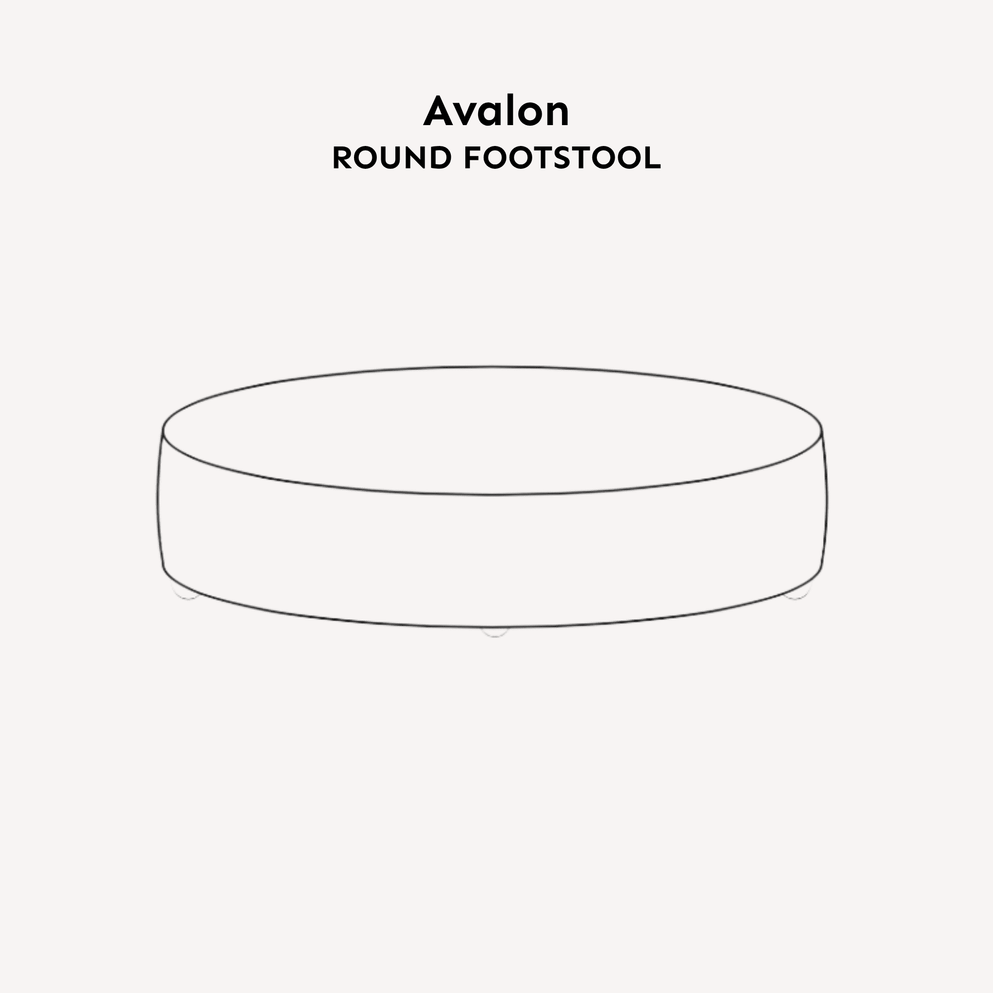 Avalon Stone Textured Velvet Sofa Range Footstool