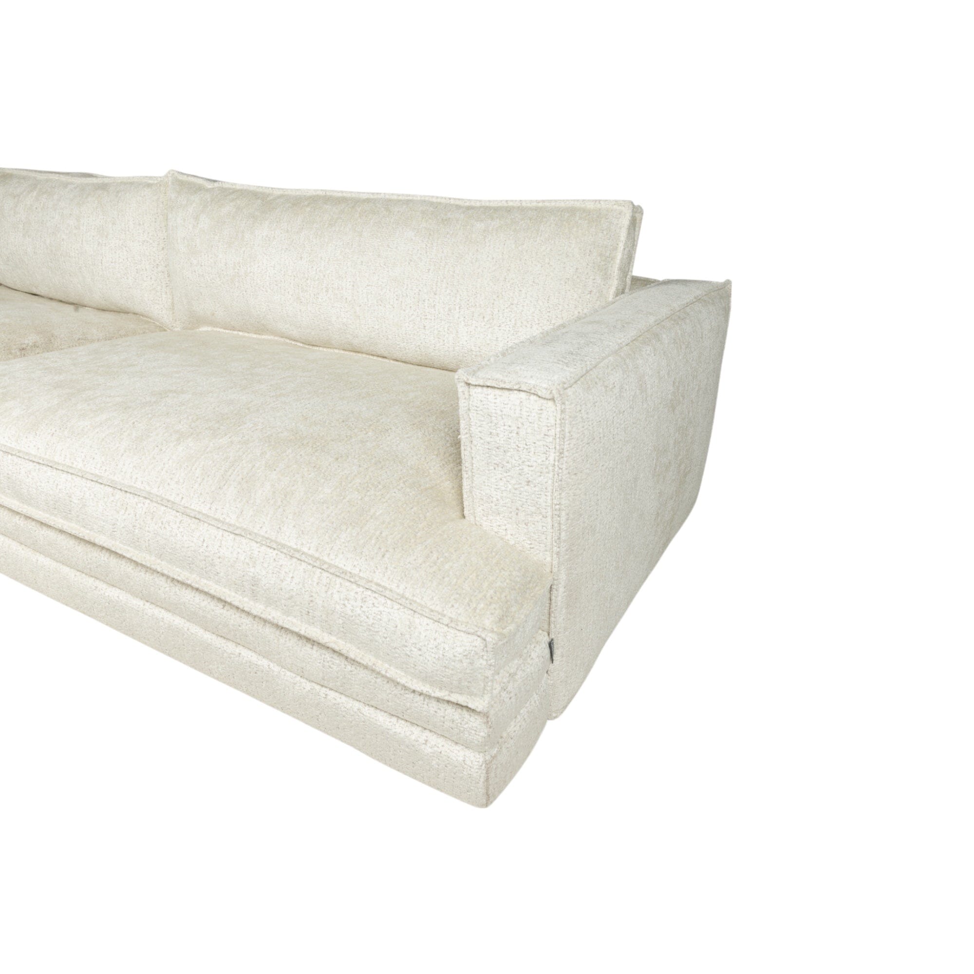 Avienne Cream Chenille 4 Seater Sofa Sofa