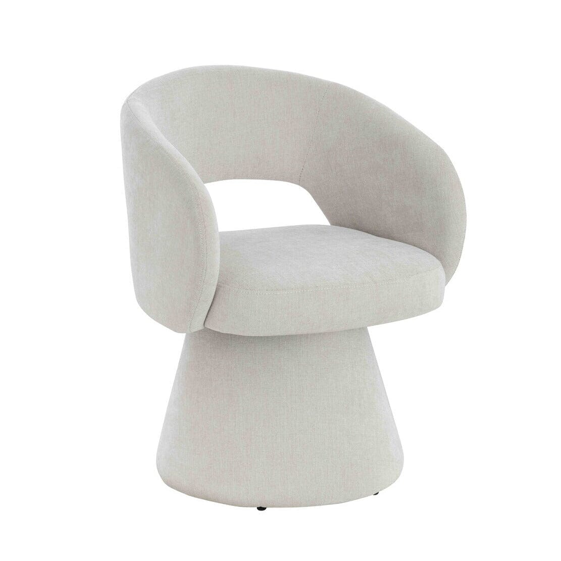 Belmon Cream Textured Fabric Dining Chair Furniture
