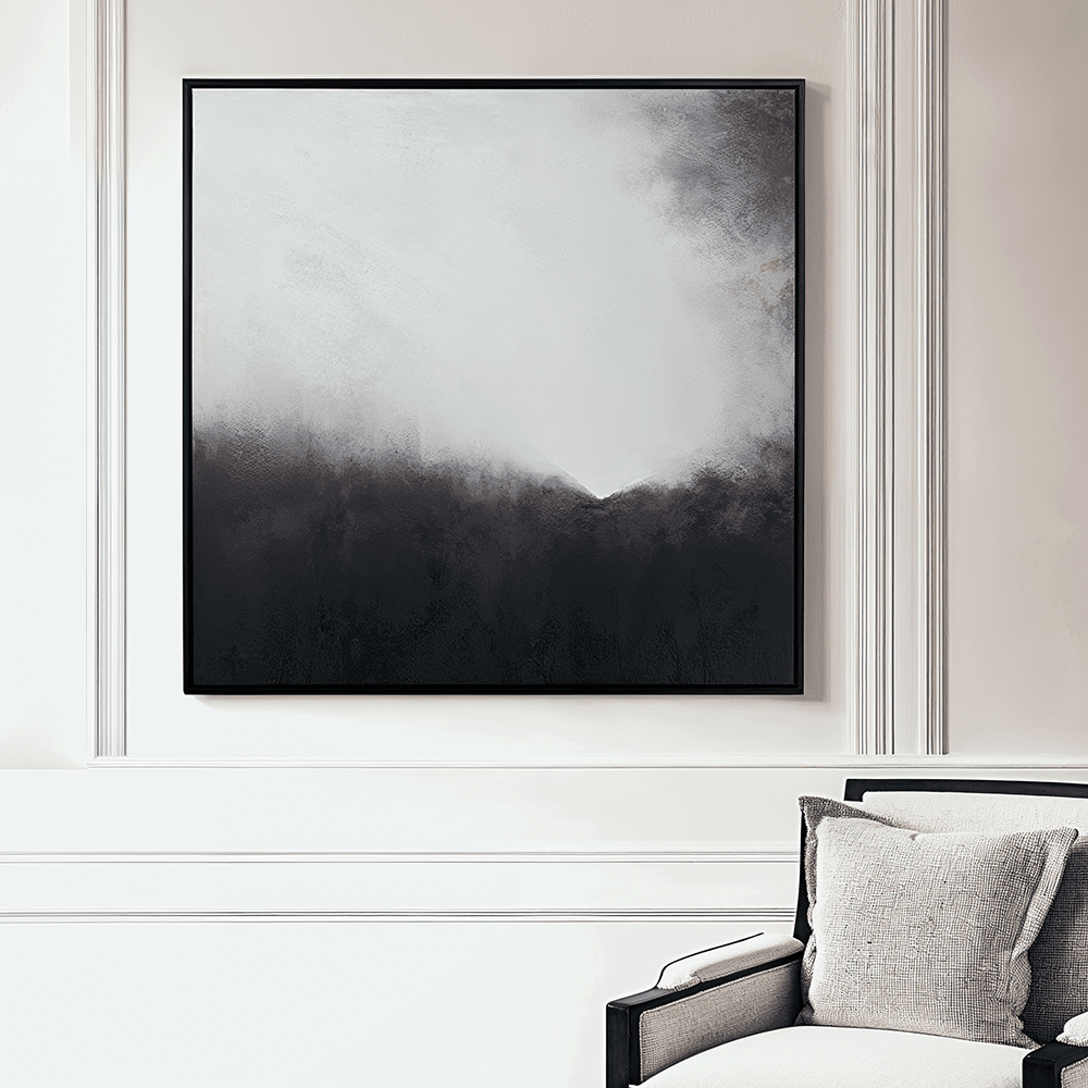 Bethany Monochrome Framed Square Canvas Wall Art Accessories