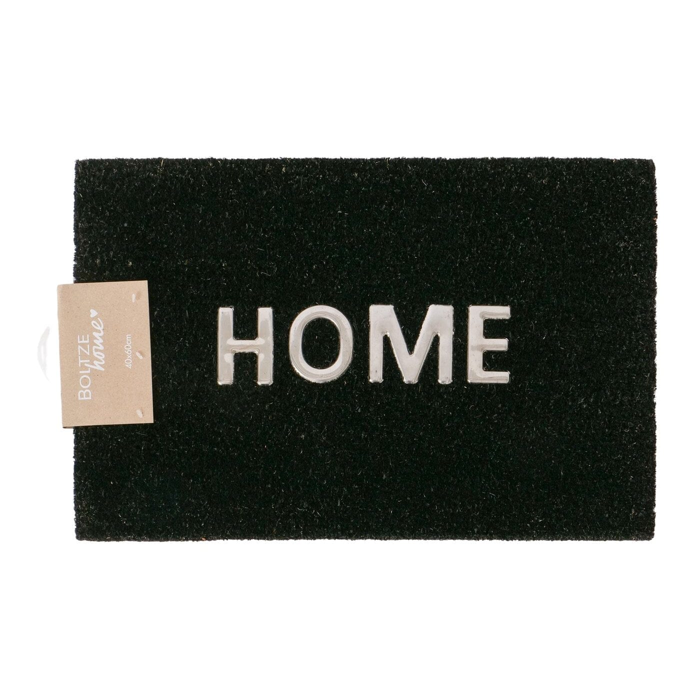 Black & Silver 'Home' Doormat Textiles