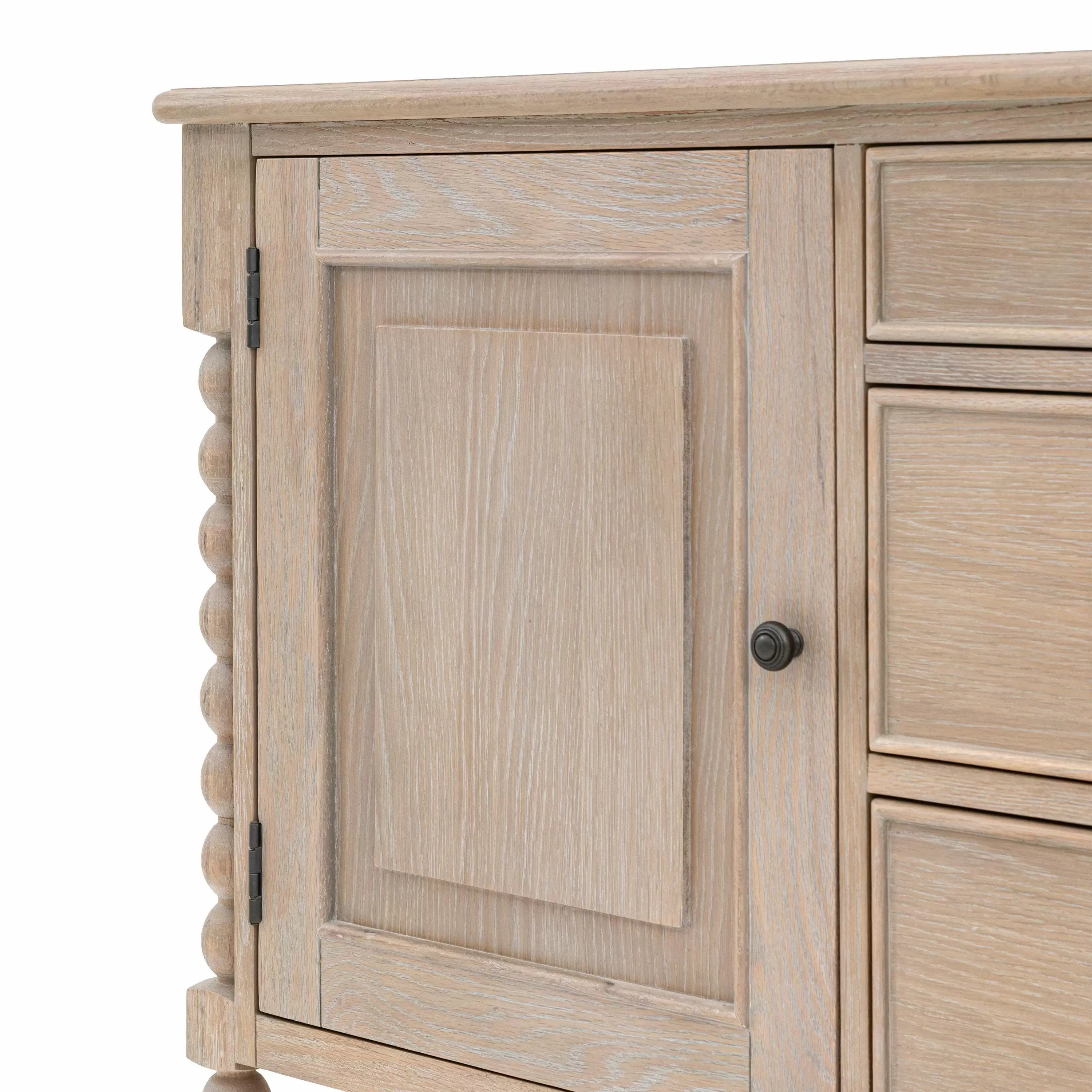 Blenheim 2 Door 3 Drawer Oak Sideboard Furniture
