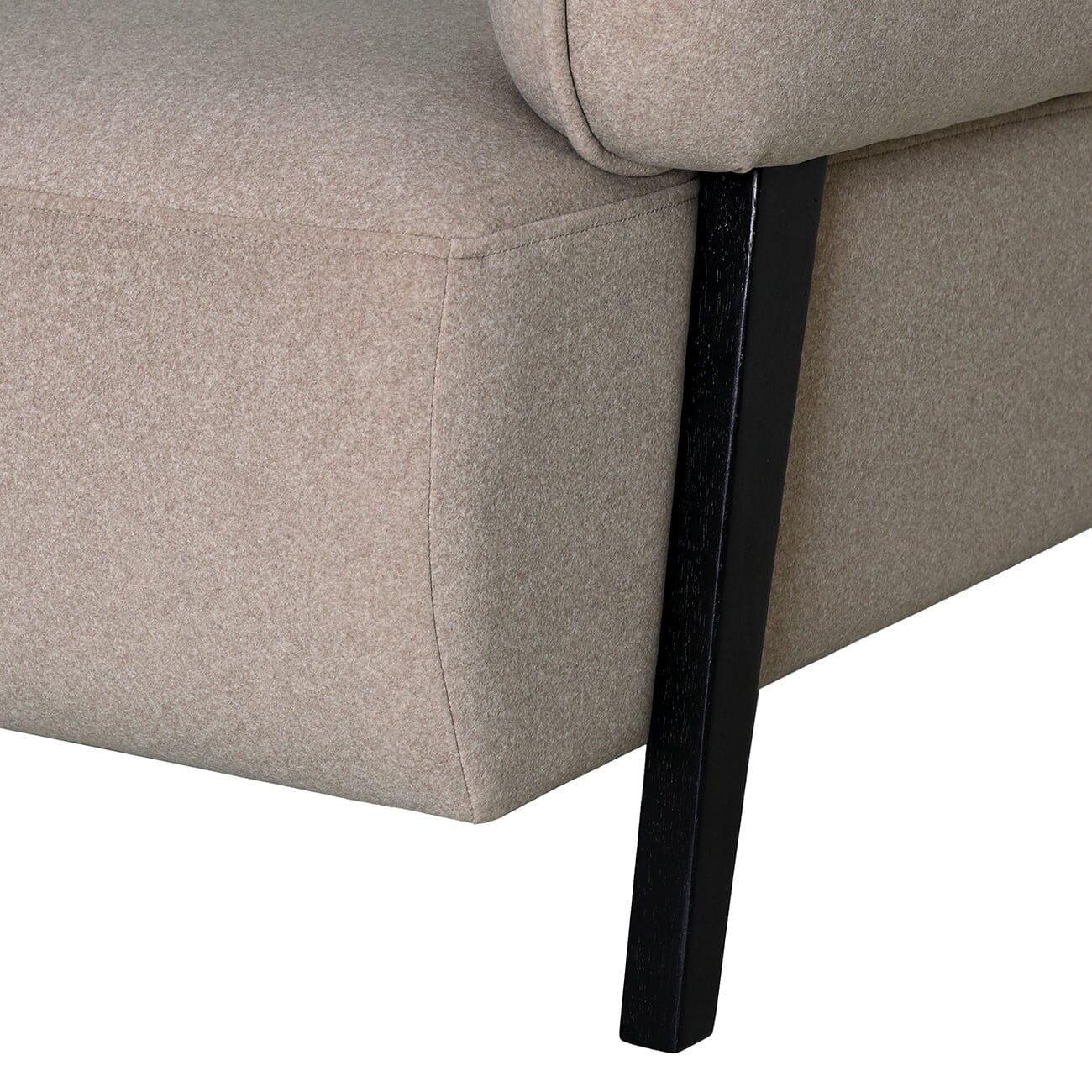 Borne Warm Beige Velvet Accent Chair Furniture