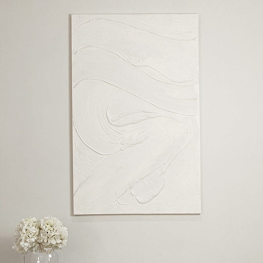 Boston Cream Textured Abstract Canvas Wall Art Accessories