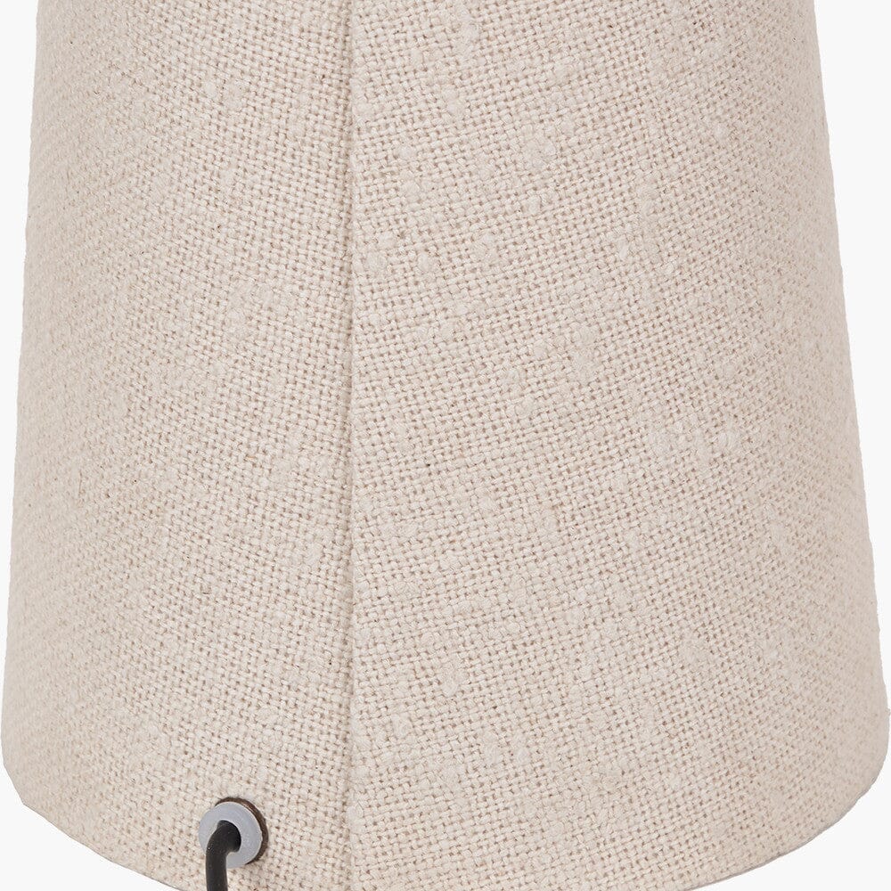 Briony Cream Boucle Fabric Table Lamp Lighting