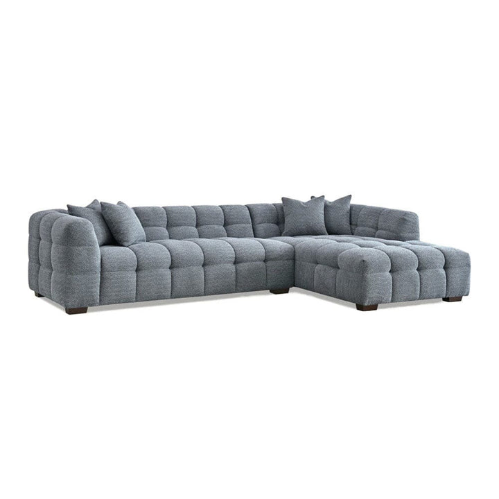 Bubble Tufted Dark Grey Boucle Chunky Sofa Range Sofa 