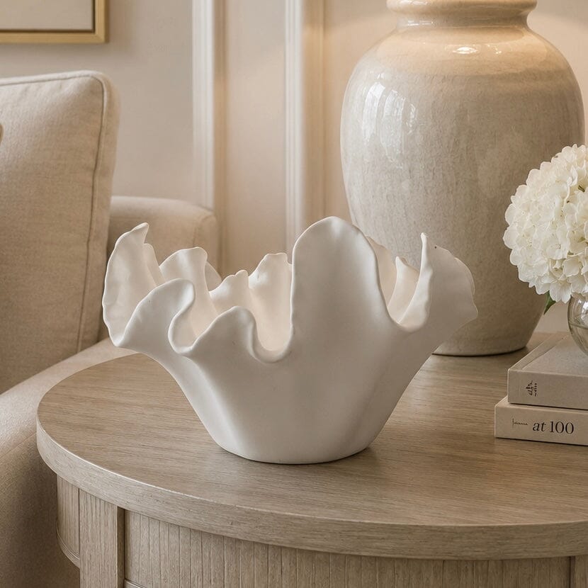 Buckingham White Sculptural Decorative Dish Accessories