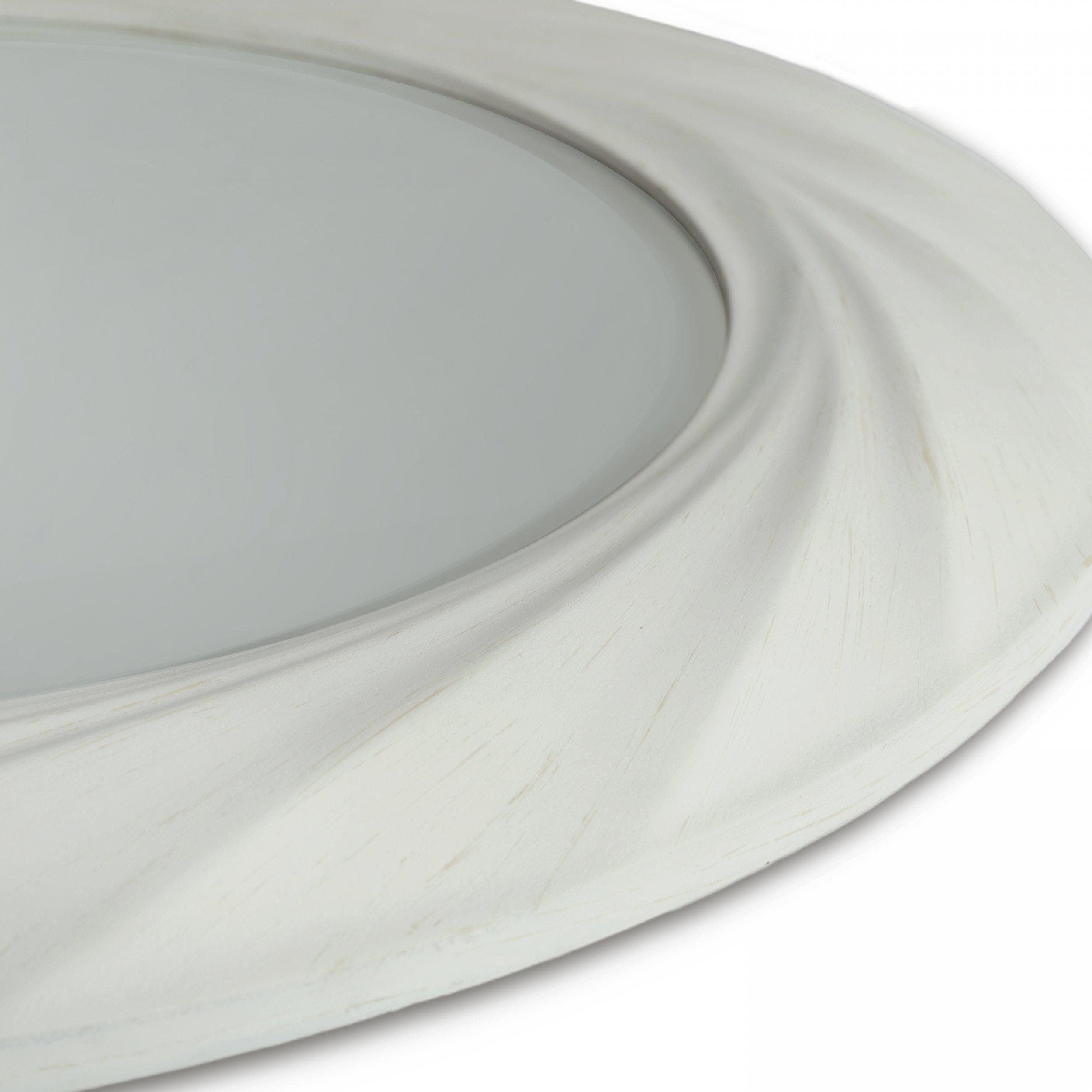 Cacia White Twisted Effect Decorative Wall Mirror Accessories