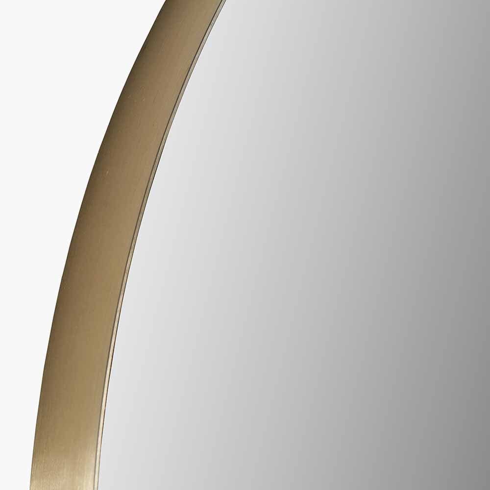 Cairns Brushed Gold Arched Floor Mirror Accessories