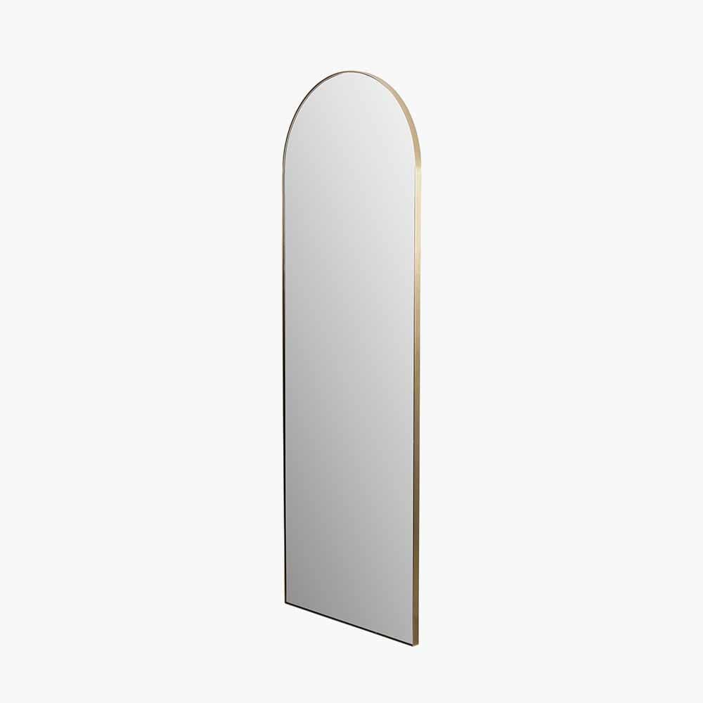 Cairns Brushed Gold Arched Floor Mirror Accessories