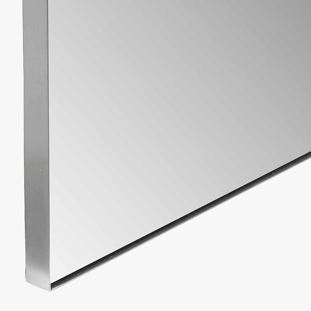 Cairns Brushed Silver Arched Floor Mirror Accessories