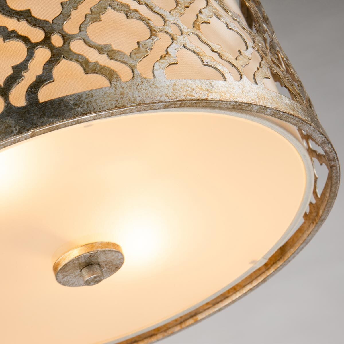 Caitlyn Gold 2 Light Flush Ceiling Light Lighting