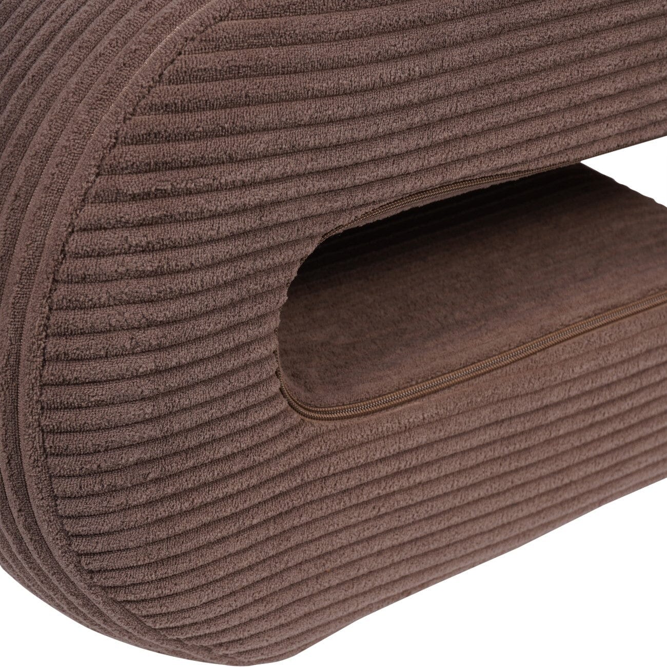 Calliope Brown Corduroy Statement Accent Chair Furniture