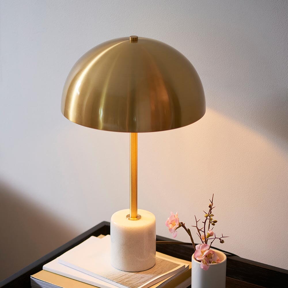 Camilla Gold & Marble Table Lamp Lighting
