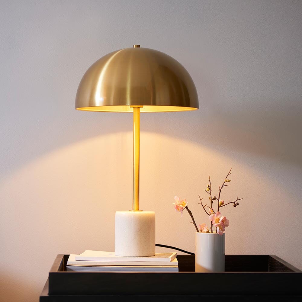 Camilla Gold & Marble Table Lamp Lighting