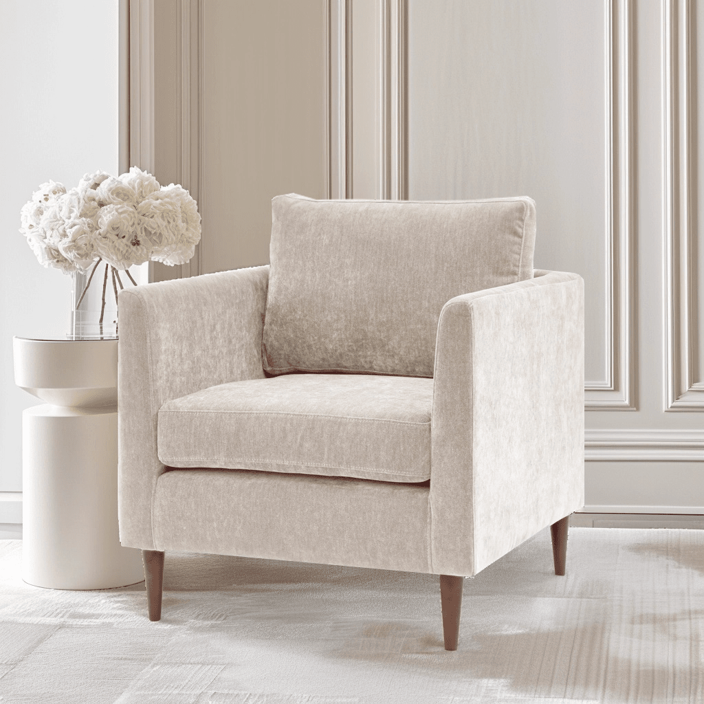 Camley Cream Textured Armchair Furniture