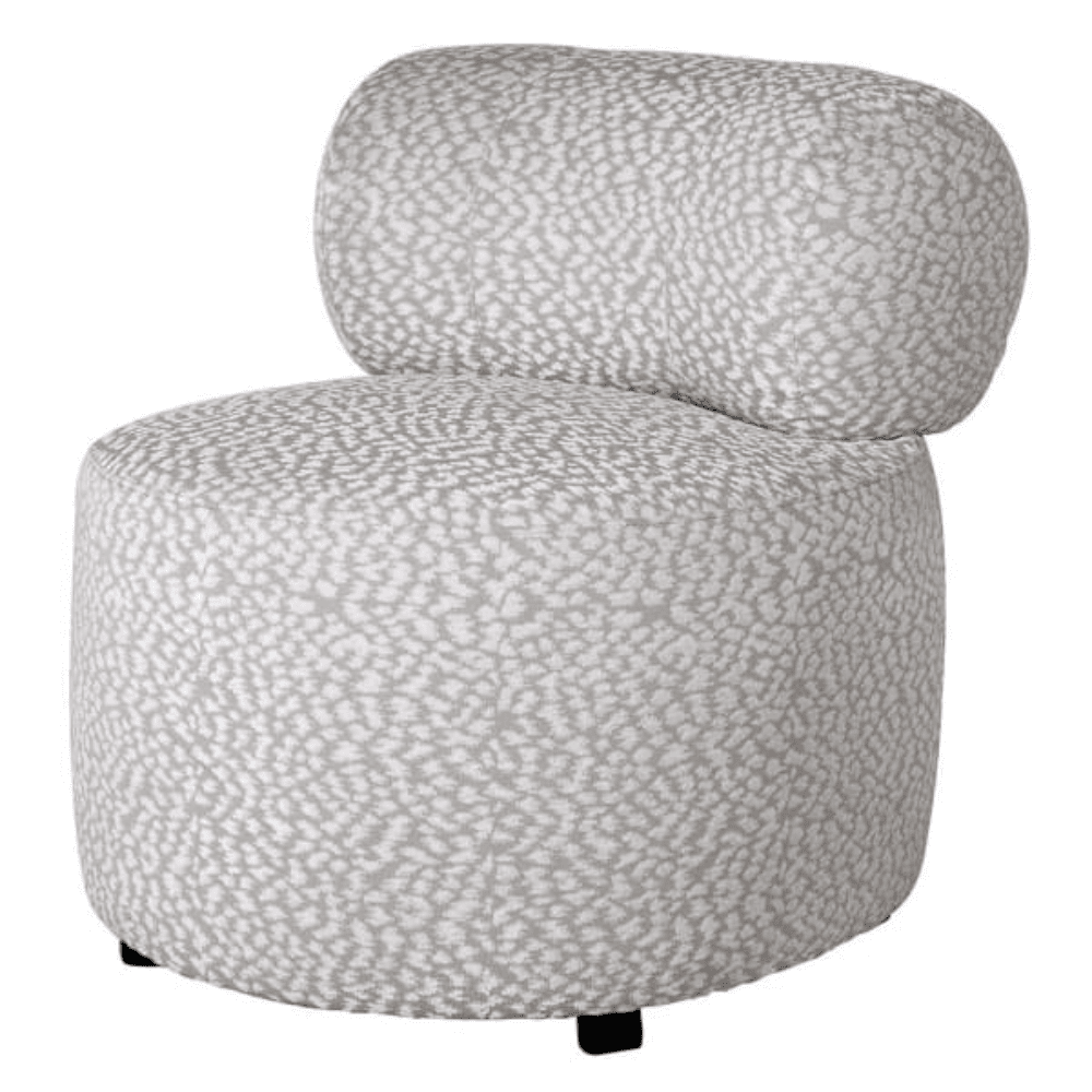 Carmen Beige & White Patterned Accent Chair Furniture