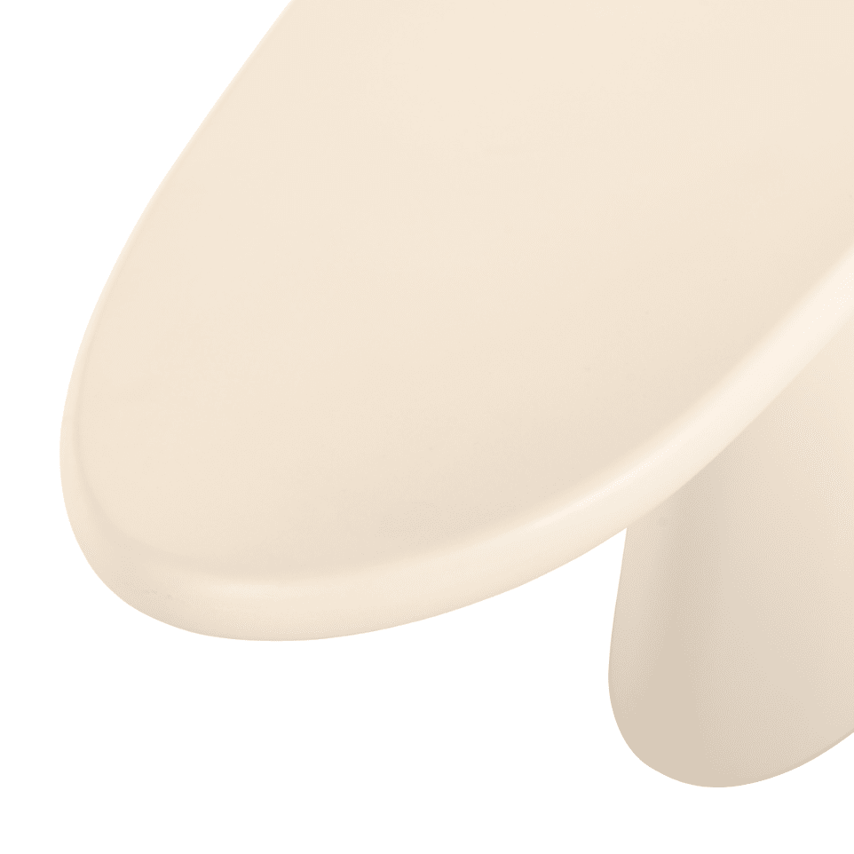 Carys Beige Oval Top Console Table Furniture