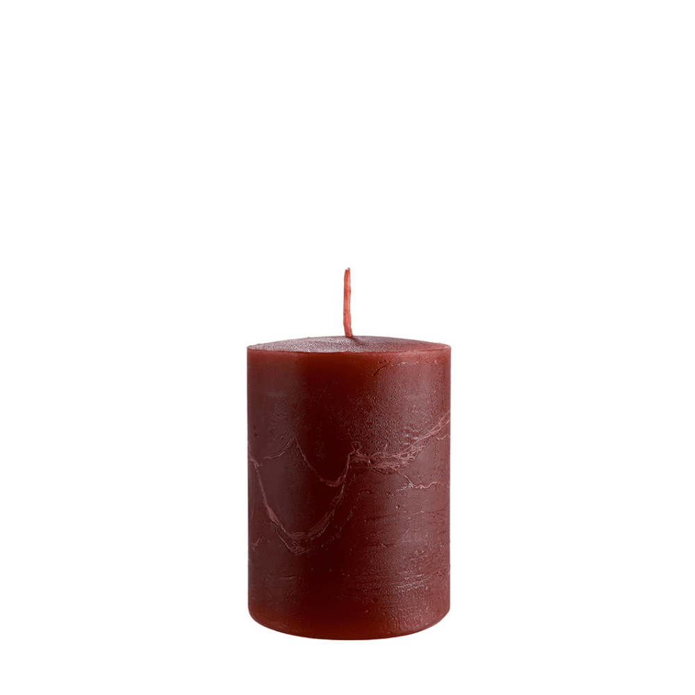 Cerise Small Burgundy Pillar Candle Accessories