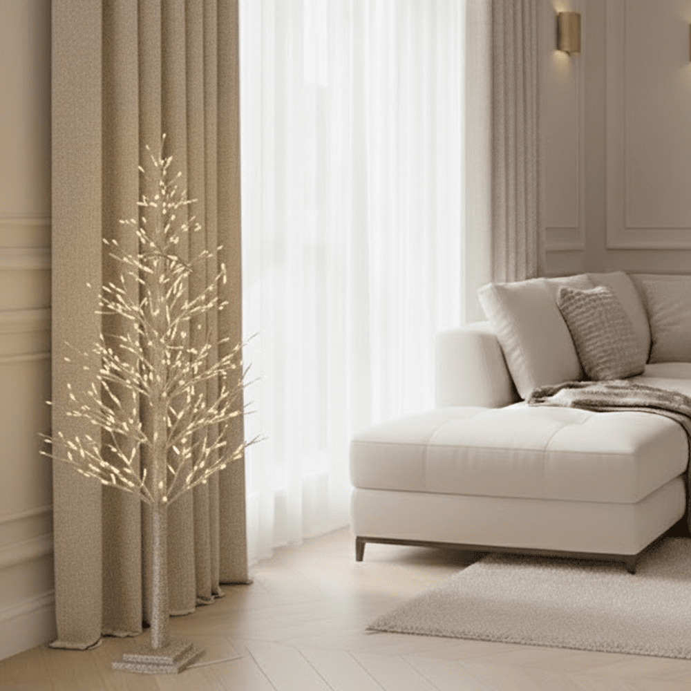 Champagne LED Prelit Tree - 152cm Accessories