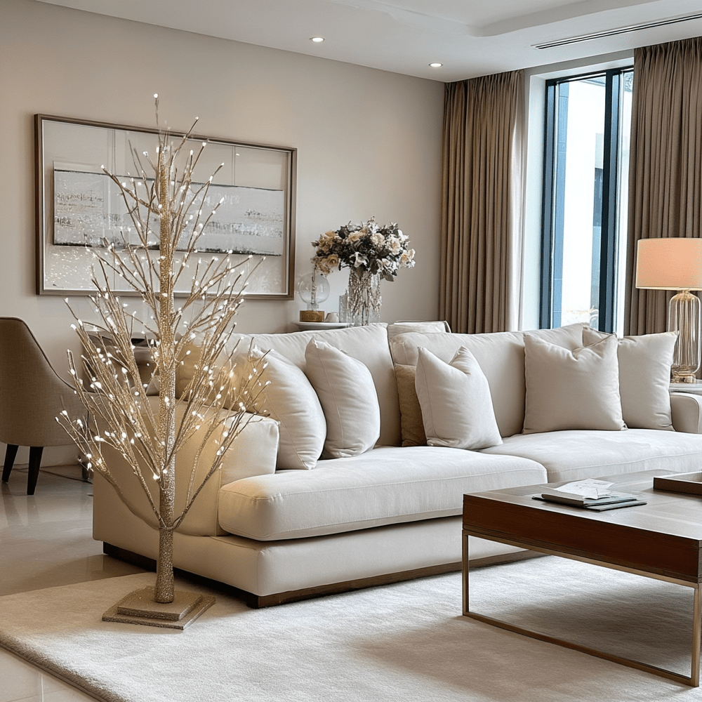 Champagne LED Prelit Tree - 180cm Accessories