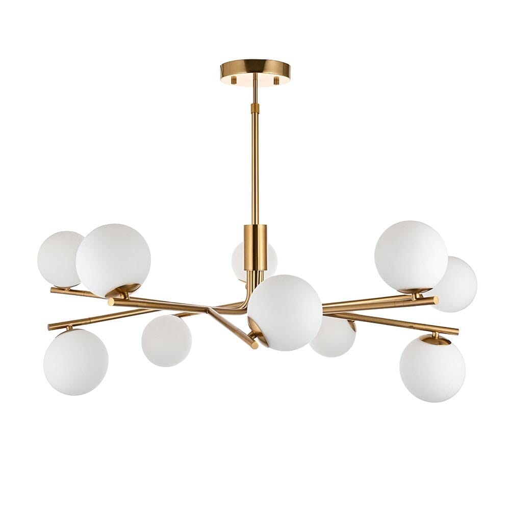 Charlie Gold 10 Light Pendant Ceiling Light Lighting