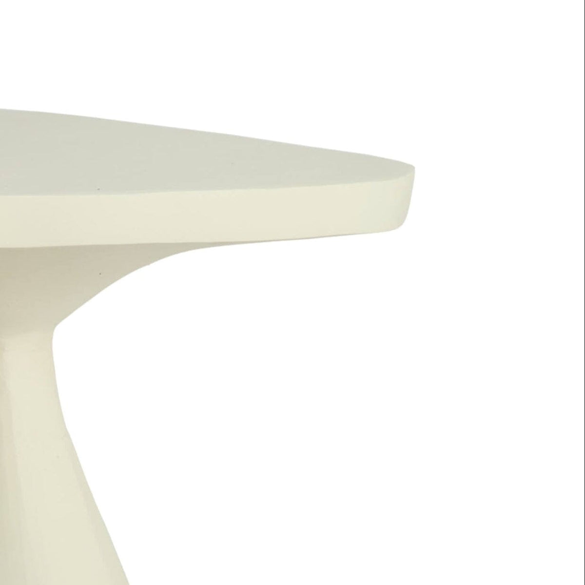 Chelsie Cream Curved Accent Side Table Furniture