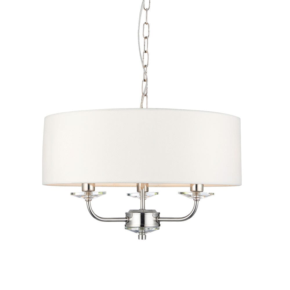 Cindy Silver 3 Light Pendant Ceiling Light Lighting