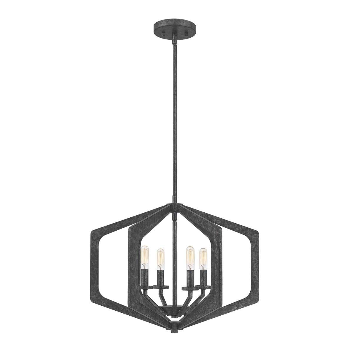 Clarisse Black 4 Light Pendant Ceiling Light Lighting
