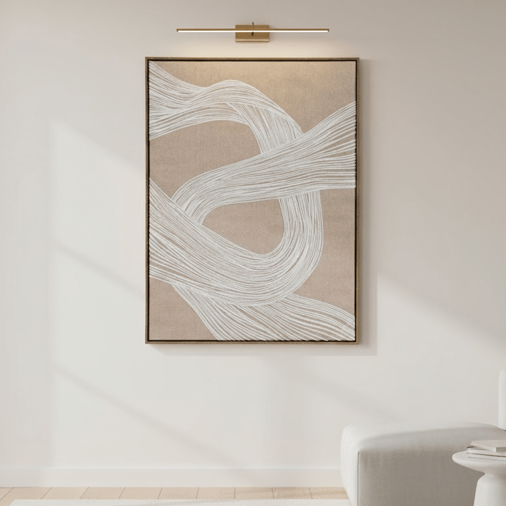 Clay Neutral Abstract Line Art Framed Canvas Wall Art- I Accessories
