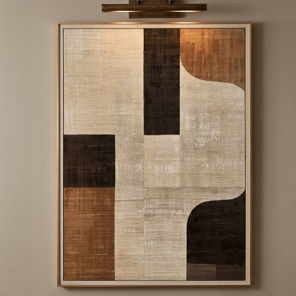 Compti Neutral Textured Canvas Wall Art Accessories