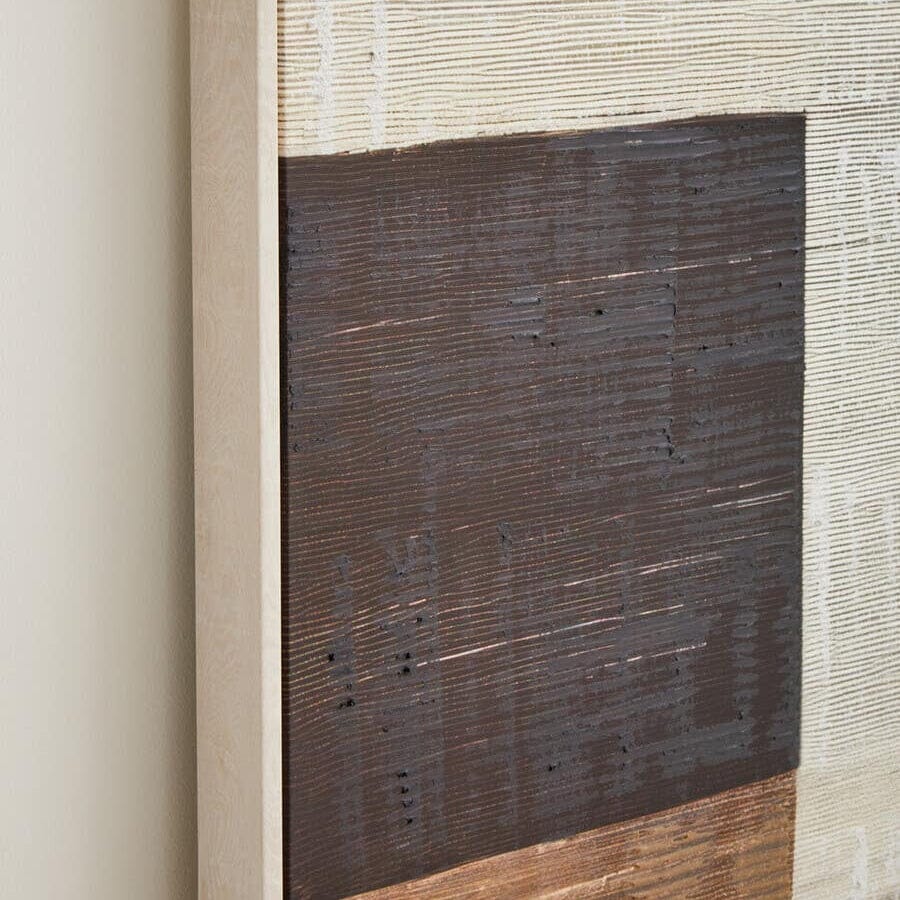 Compti Neutral Textured Canvas Wall Art Accessories