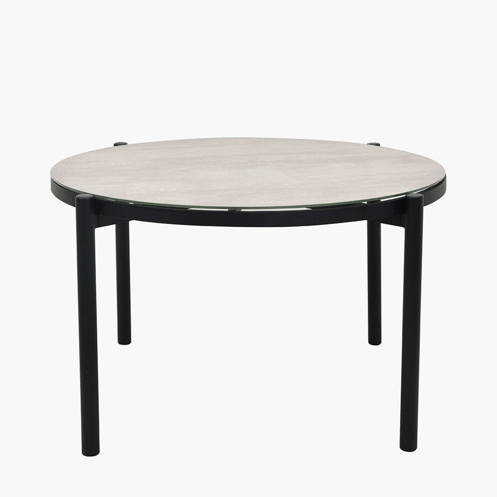 Coppola Putty Outdoor 4 Seater Round Dining Set Outdoor