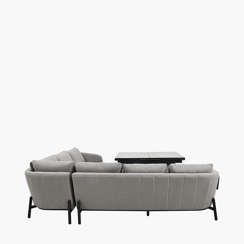 Coppola Putty Outdoor Large Corner Sofa Set with Adjustable Table Outdoor