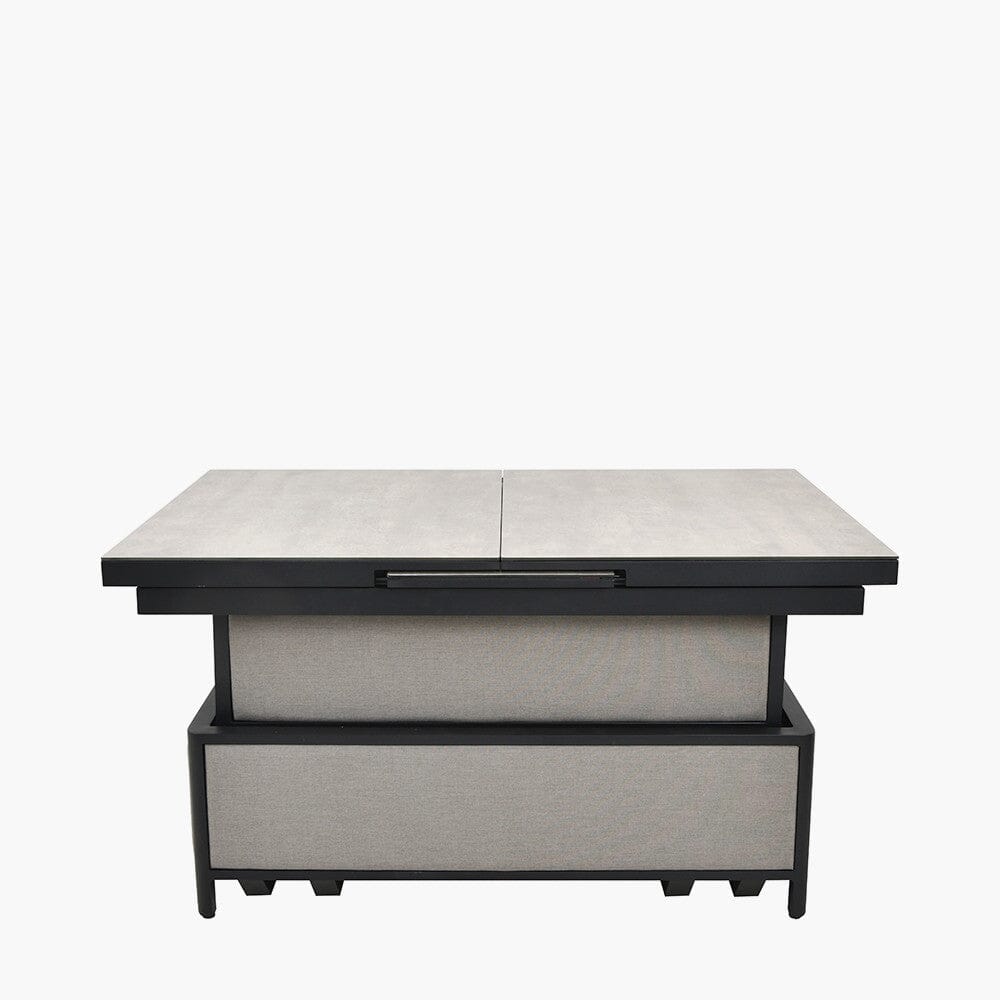 Coppola Putty Outdoor Large Corner Sofa Set with Adjustable Table Outdoor