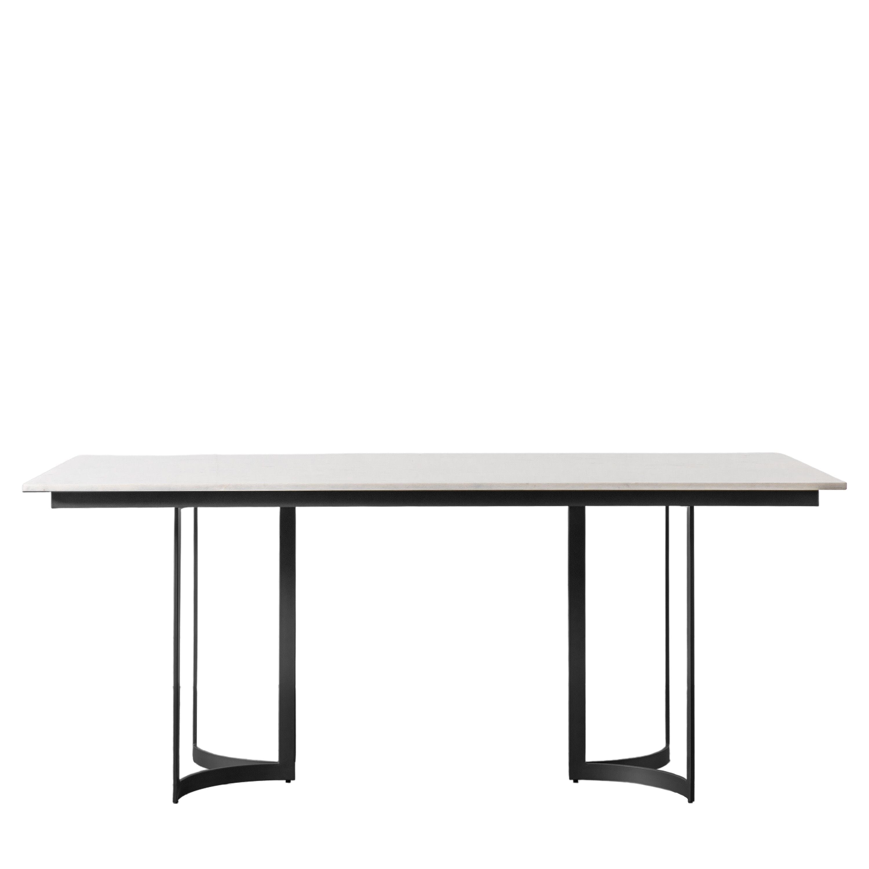 Corazi Marble and Black Dining Table Furniture