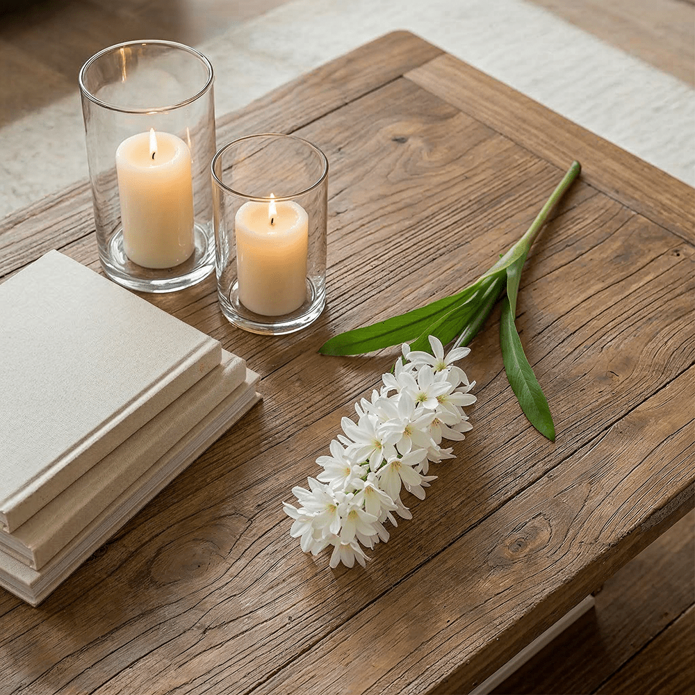 Cream Faux Hyacinth Single Stem Flower Accessories